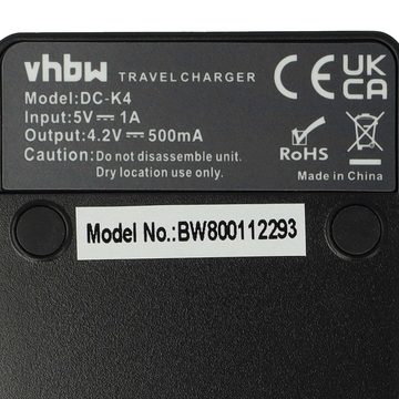 vhbw passend für Samsung PL10, ST10, NV33, NV4, i8, L830, CL5, L730 Kamera Kamera-Ladegerät