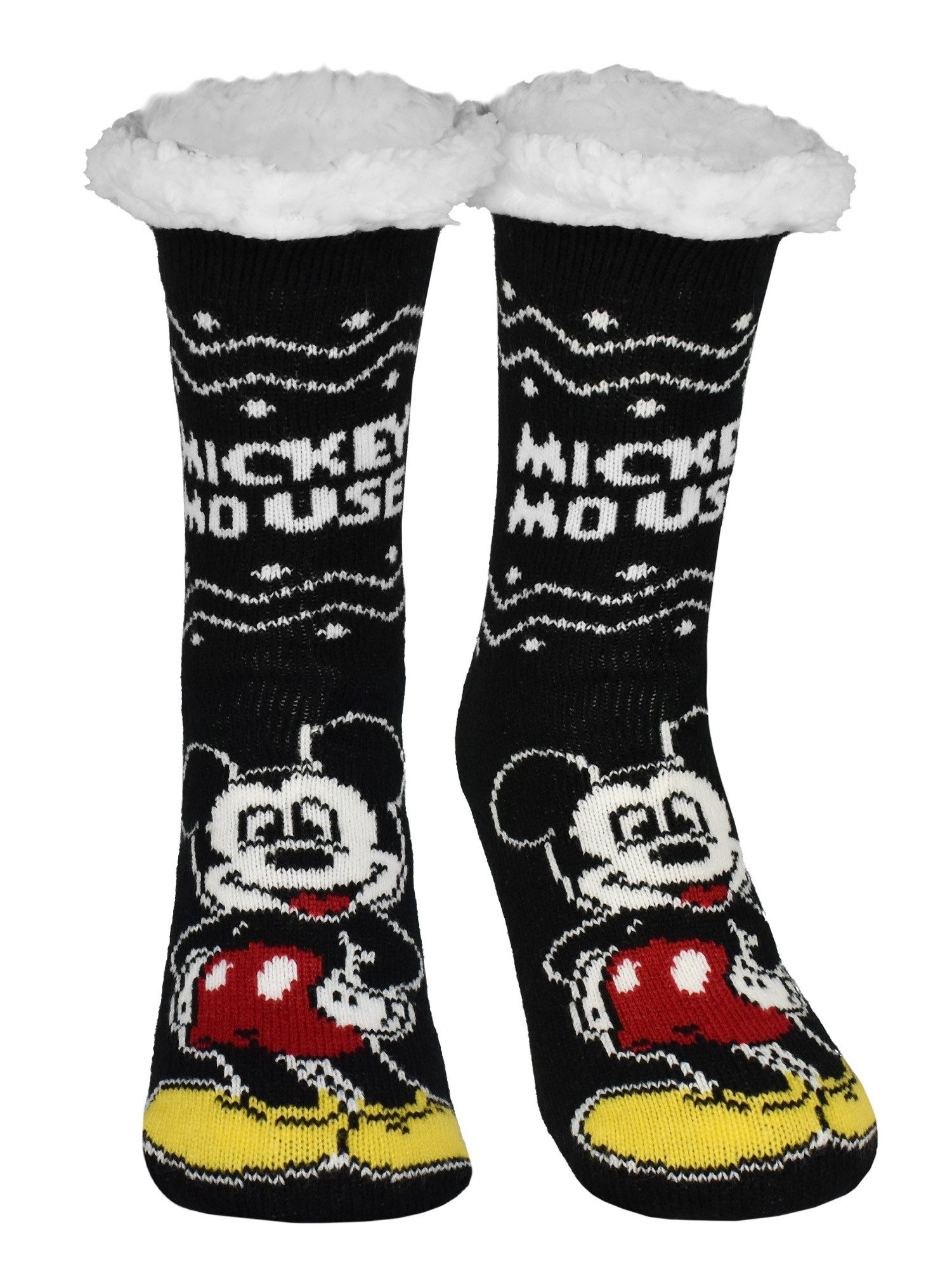 United Labels® Socken Disney Mickey Maus Hüttensocken Haussocken Kuschelsocken Socken