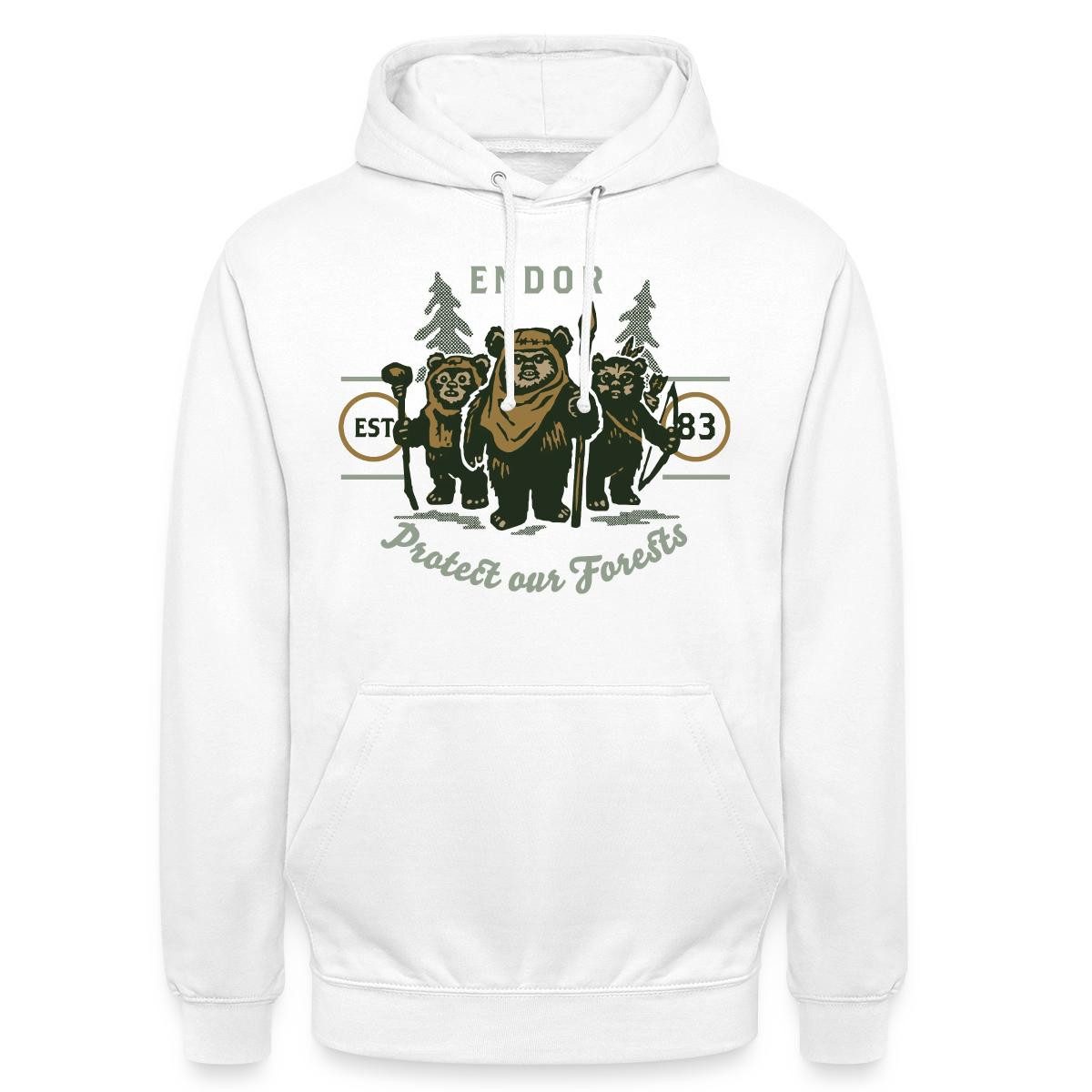 Spreadshirt Hoodie Star Wars Endor Protect Our Forests Unisex Hoodie (1-tlg)