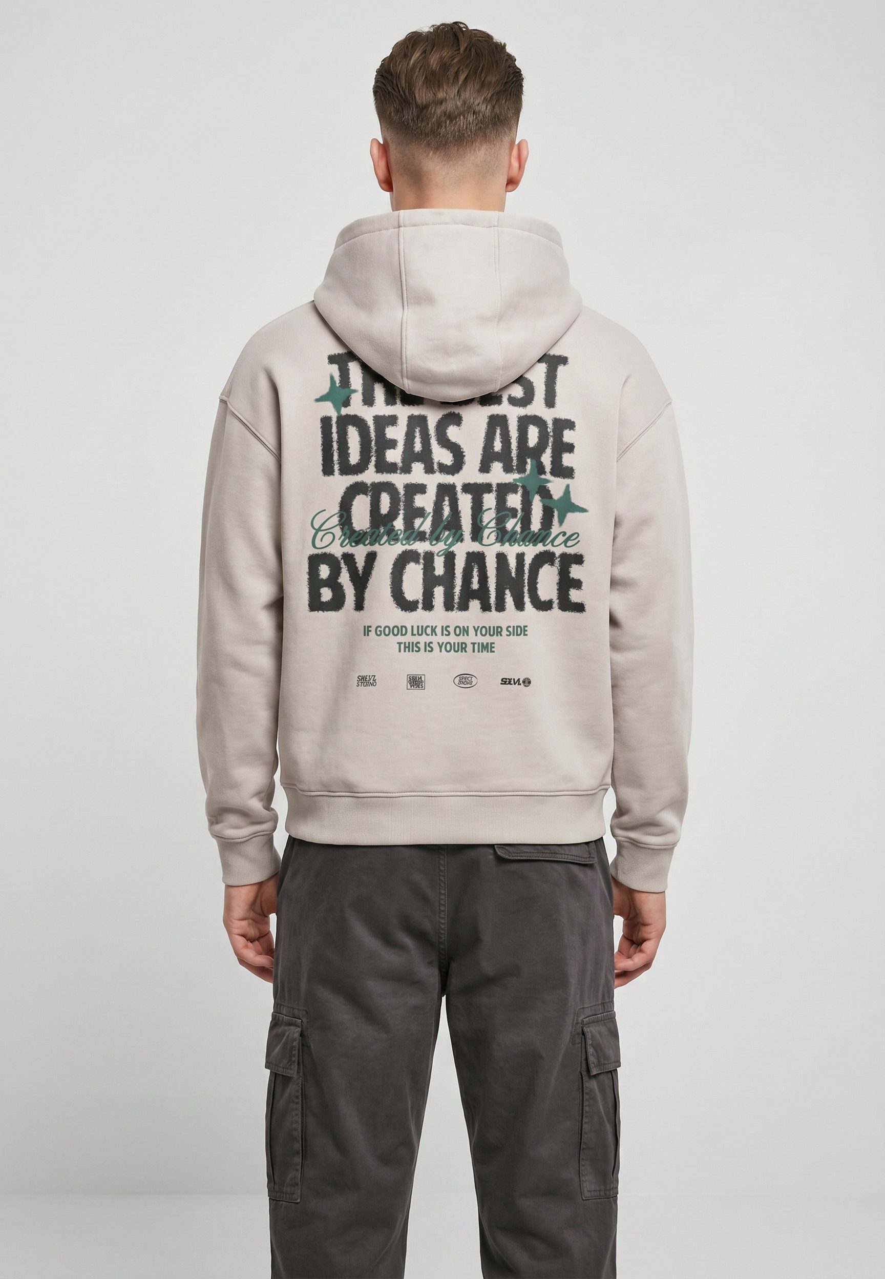 SUBLEVEL Kapuzenpullover Herren Sweathoodie mit Backprint Oversized Fit, unterschiedliche Prints
