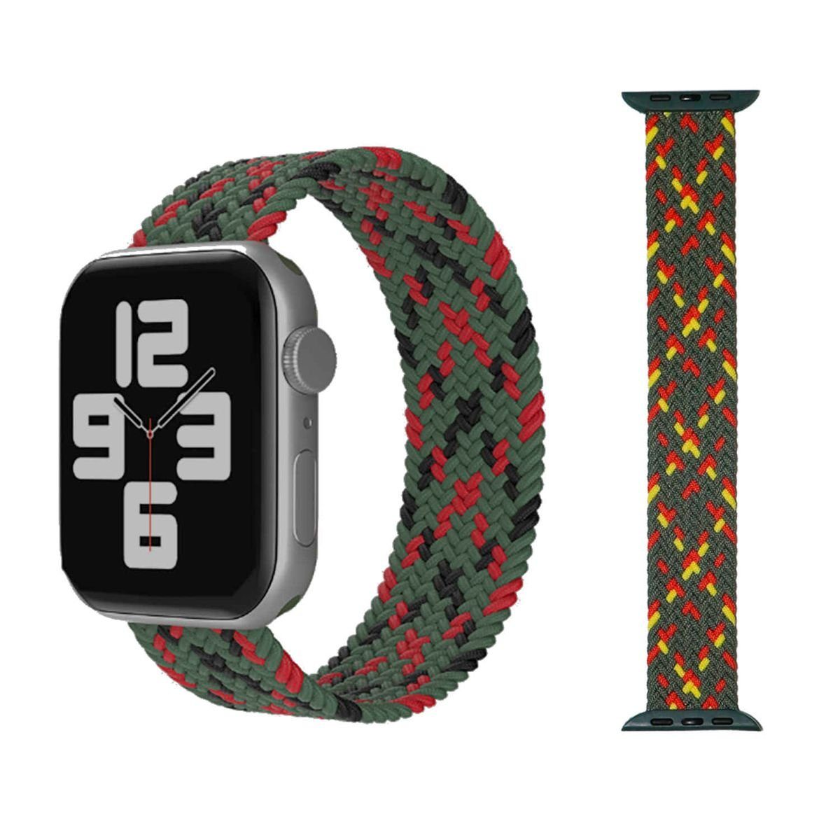 Wigento Smartwatch-Armband Für Apple Watch 10 46mm / Ultra 1 + 2 49 / 9 8 7 45 / 6 SE 5 4 L Band