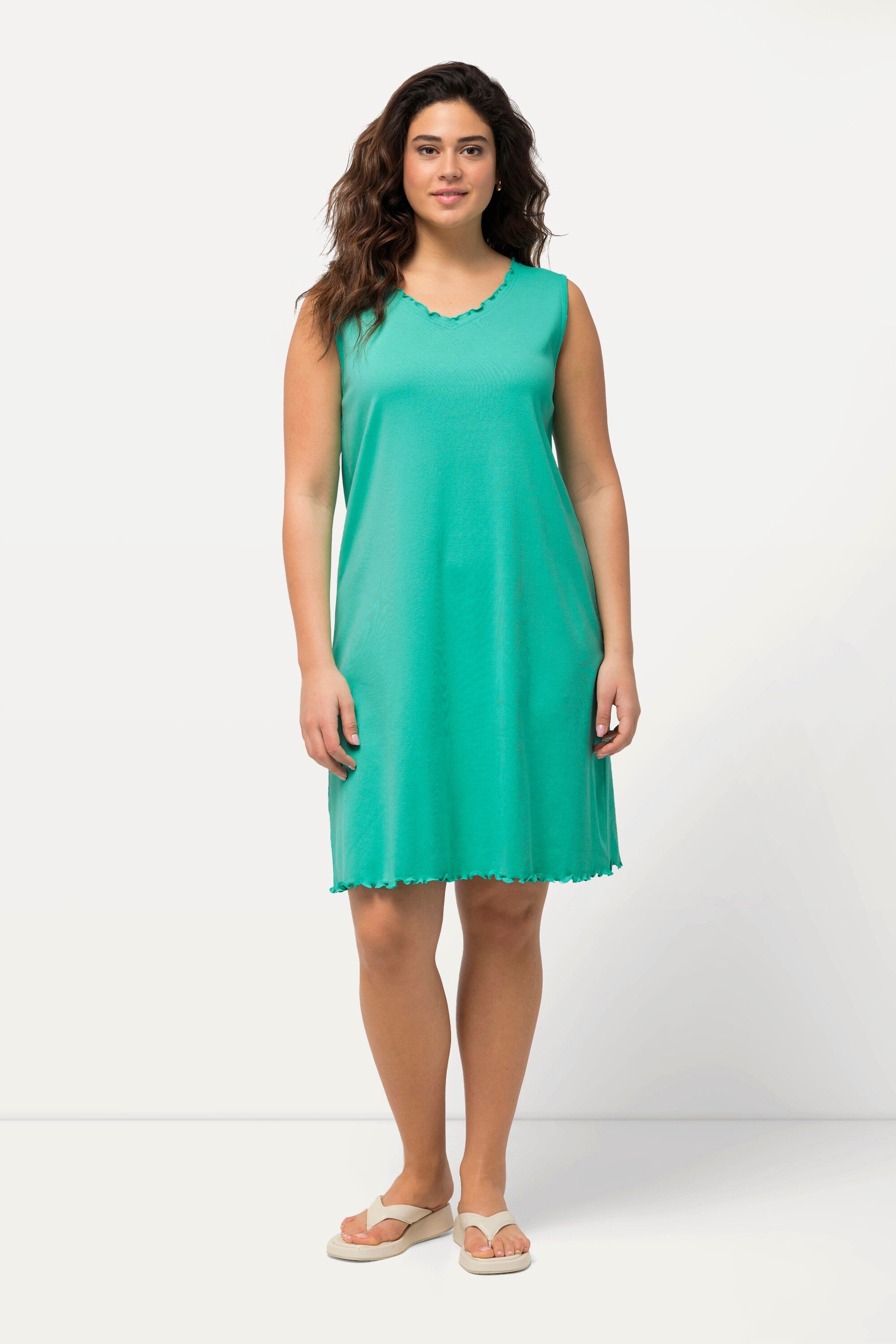 Ulla Popken Maxikleid Kleid A-Linie Jersey günstig online kaufen