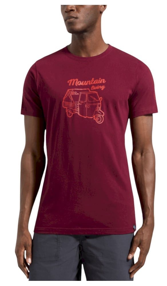 La Sportiva T-Shirt Wander-/Freizeit Ape - Mountain Living - (Baumwolle) weinrot Herren