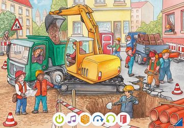 Ravensburger Puzzle tiptoi® Puzzle für kleine Entdecker: Baustelle, 12 Puzzleteile, Made in Europe, FSC® - schützt Wald - weltweit