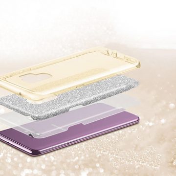 CoolGadget Handyhülle Glitzer Glamour Hülle für Samsung Galaxy S10 Plus 6,4 Zoll, Slim Case mit Glossy Effect Schutzhülle für Samsung S10+ Hülle