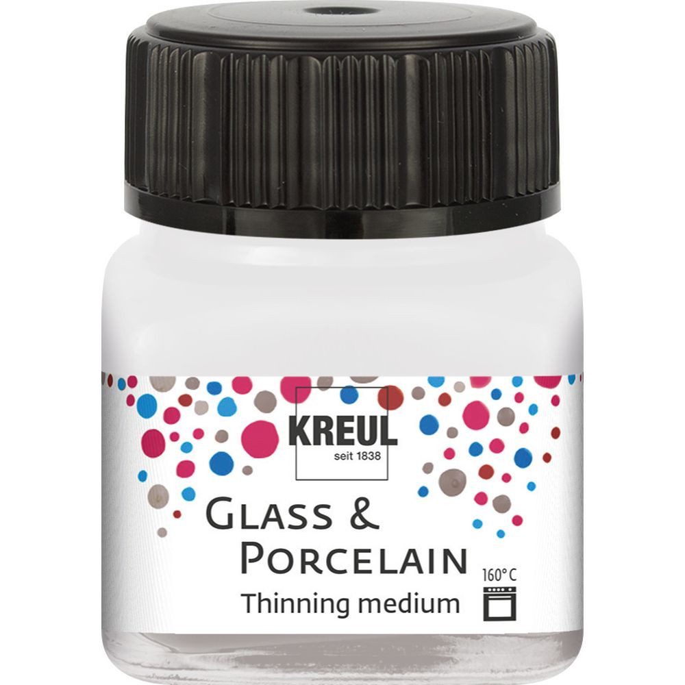 C. KREUL Effekt-Zusatz KREUL Glass & Porcelain Farbverdünner medium transparent 20ml Glas
