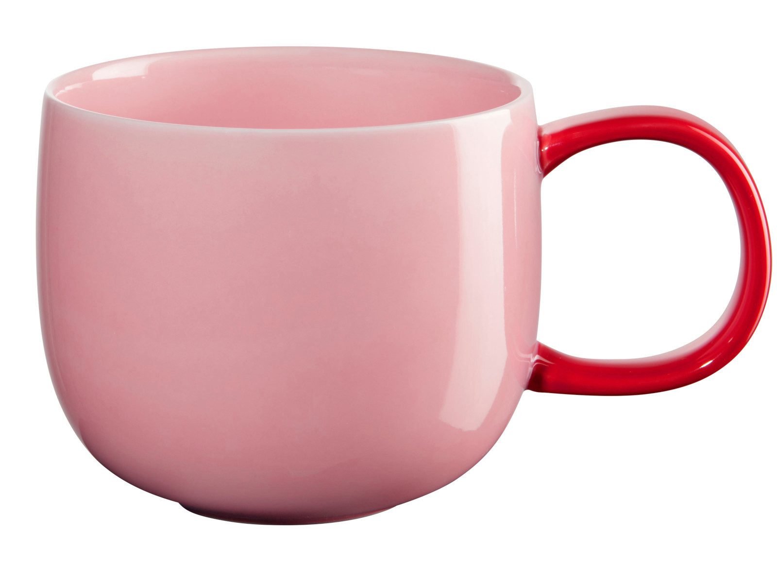 ASA SELECTION Becher Joy Henkelbecher strawberry 0,4l, Porzellan, Geschirr