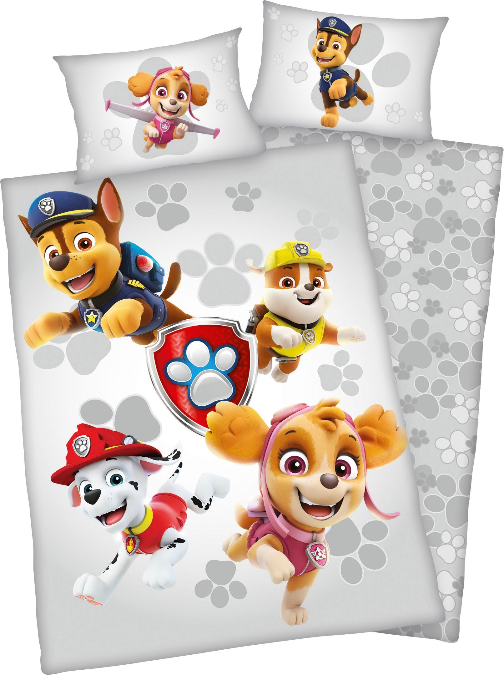PAW PATROL Babybettwäsche Paw Patrol, Renforcé (Bio-Baumwolle), mit niedlichem Motiv