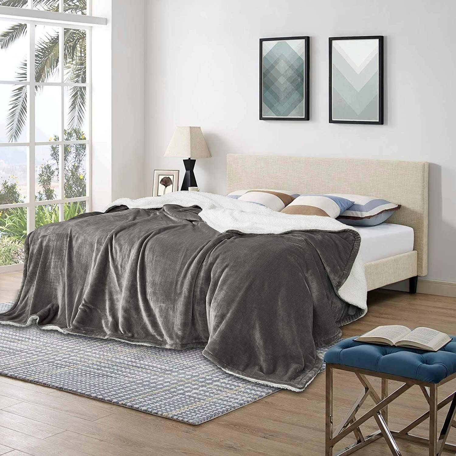Wohndecke, Woltu, super Dicke Warme Fleecedecke günstig online kaufen