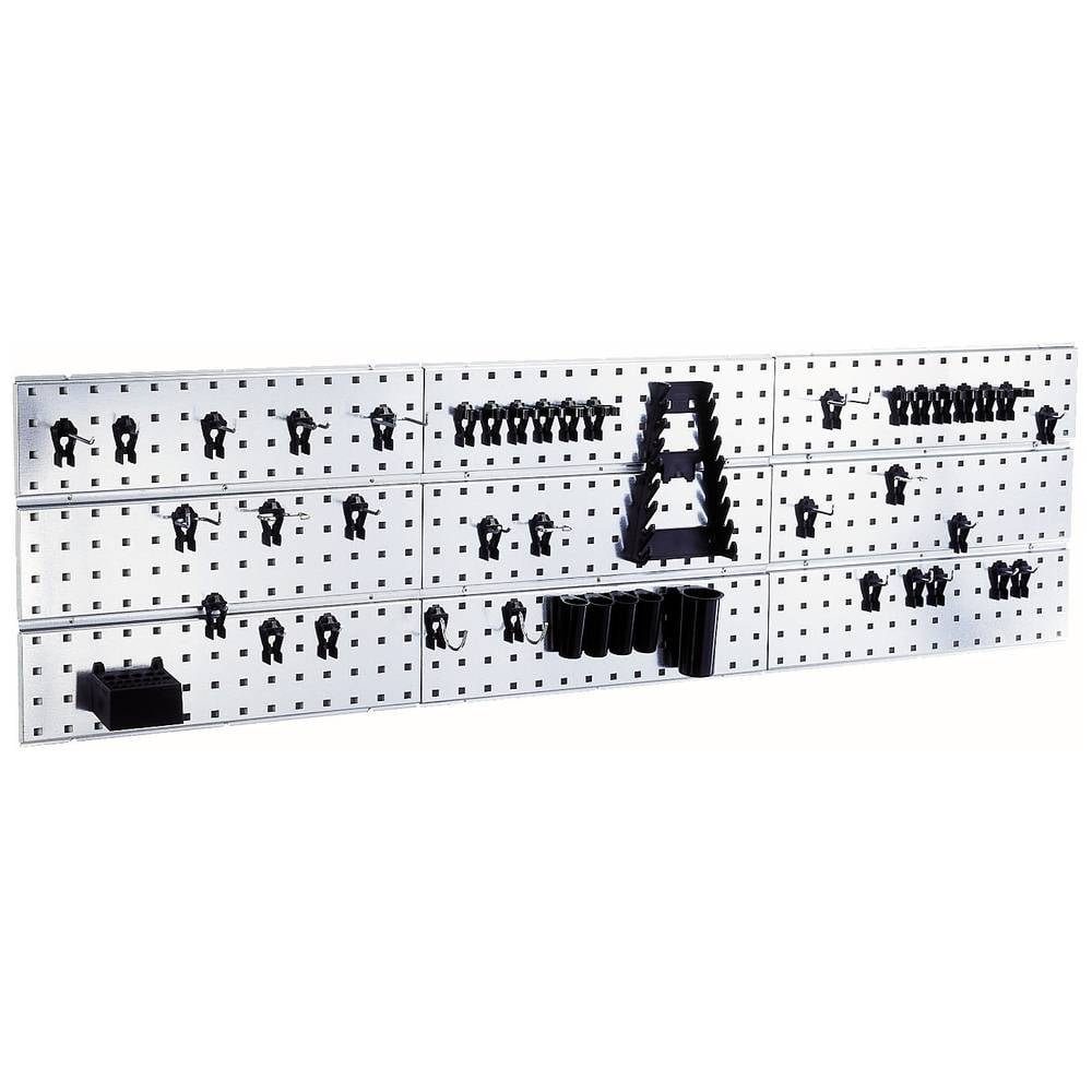 raaco Lochwand Werkzeughaken Lochpaneel x 3 + 44 Clips