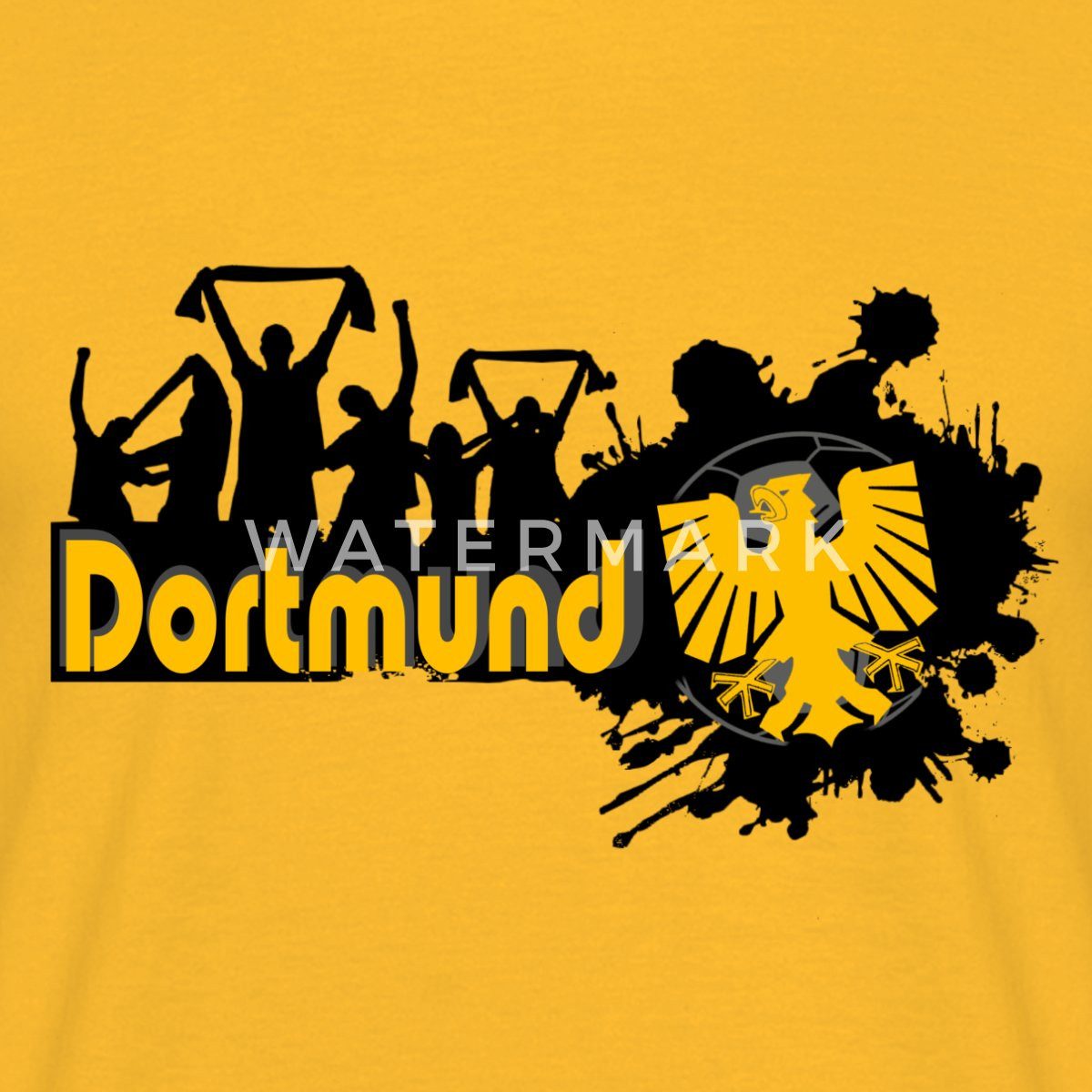 Spreadshirt T-Shirt Dortmund Stadt Fan Sport Fussball Männer T-Shirt (1-tlg)