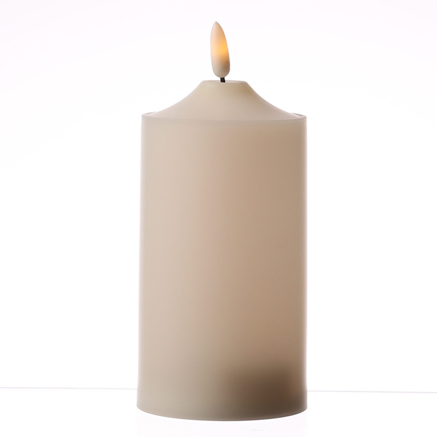 MARELIDA LED-Kerze für Außen flackernde Flamme H: 17cm D: 7,5cm outdoor Timer creme. € 8,99, (€ 8,99 pro 1 Stk).