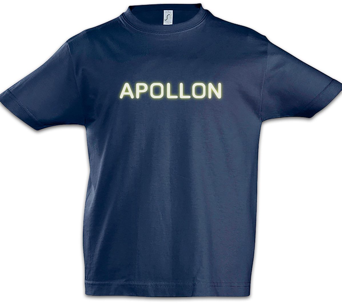 Print-Shirt Apollon Logo Kinder T-Shirt Danish The Biotech Company Rain Symbol