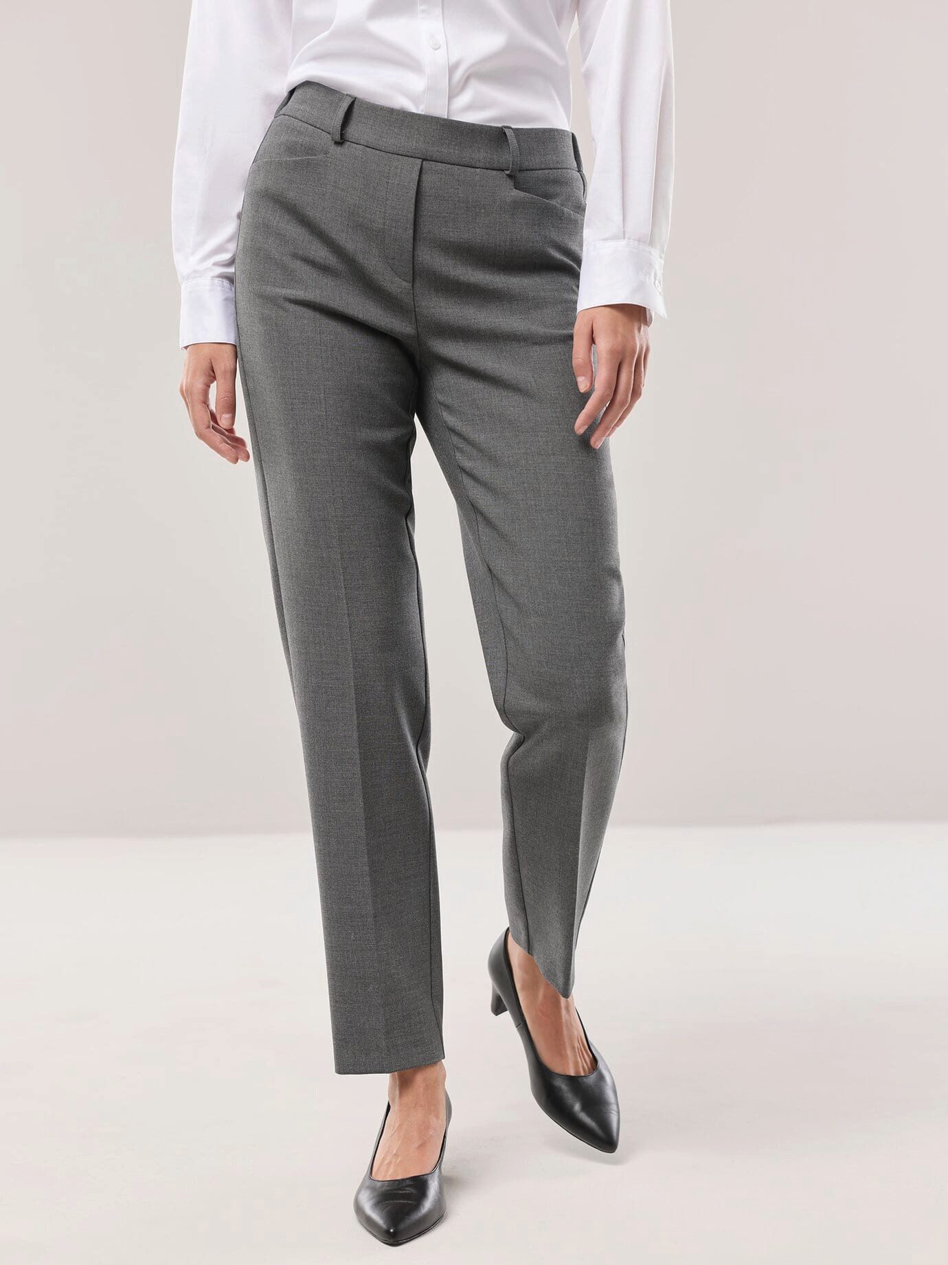 Walbusch Schlupfhose Damen Koffer-Schlupfhose bügelfrei Regular Fit Knitterarm, pflegeleicht, Rundum-Gummibund – komfortable Reisehose