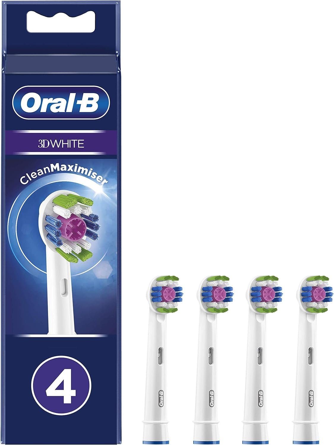 Oral-B Aufsteckbürsten 3D White - Clean Maximiser 1x4er Pack