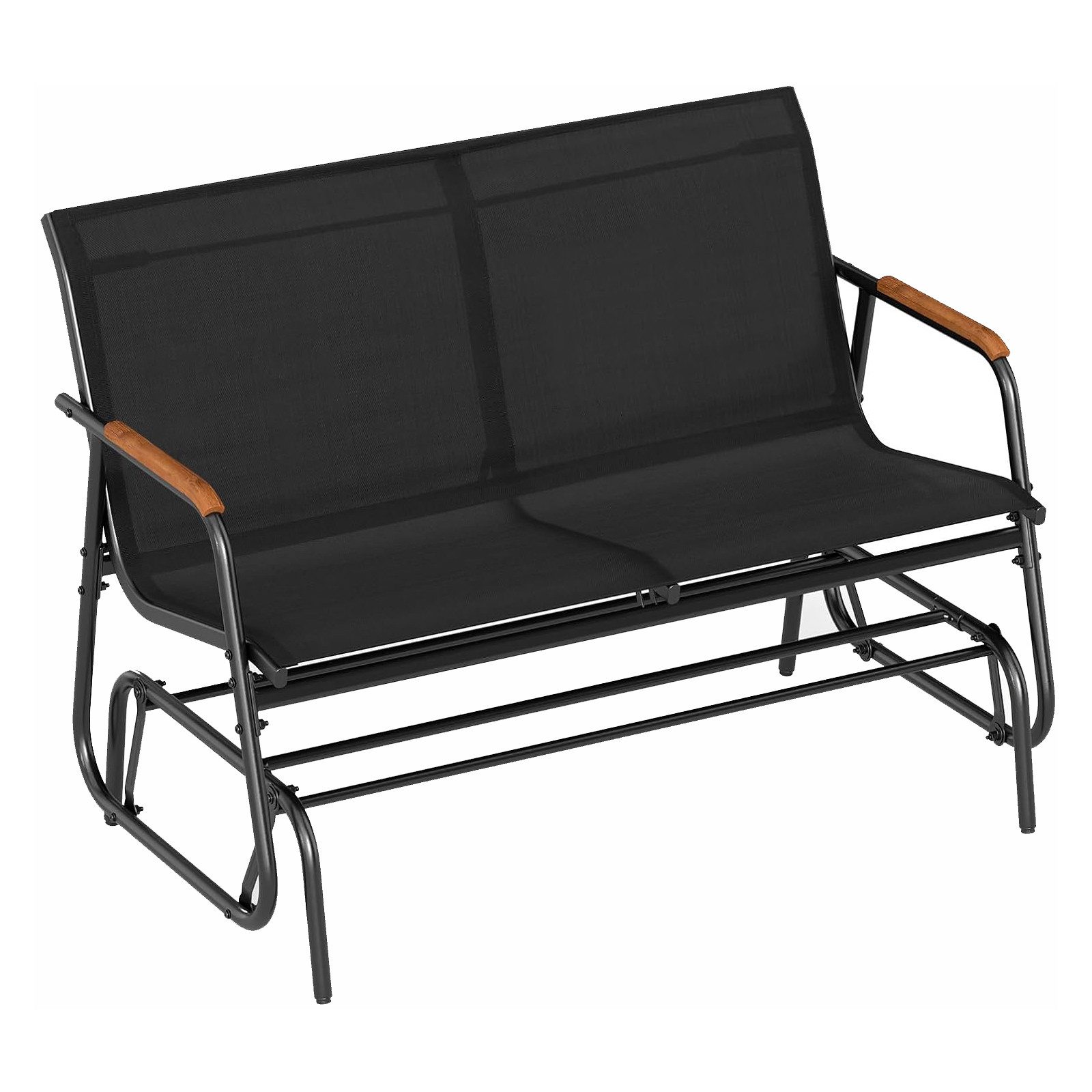 KOMFOTTEU Schaukelstuhl, Schaukelbank Terrassenbank mit Schaukelmechanismus