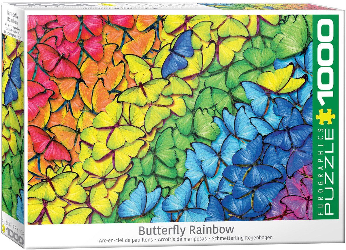 1000 EuroGraphics Puzzle Schmetterling 6000-5603 EUROGRAPHICS Regenbogen, Puzzleteile