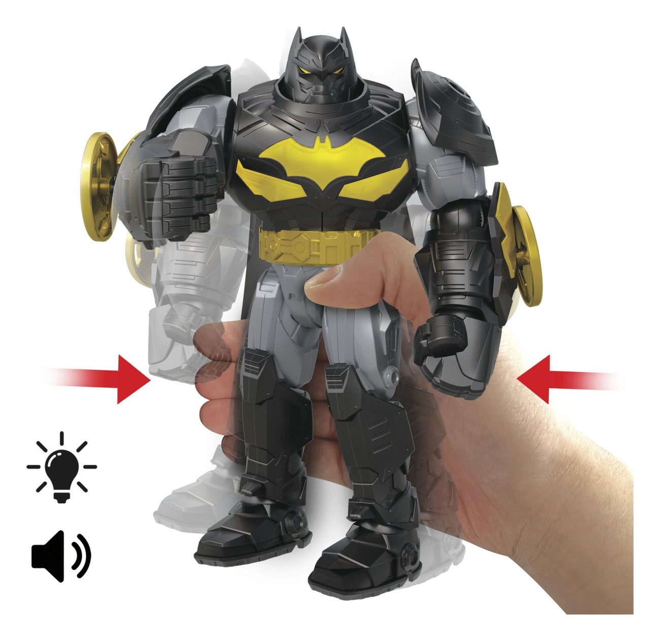 Mattel® Actionfigur DC Premier Actionfigur mit Sound & Licht Mecha Suit Batman 18 cm