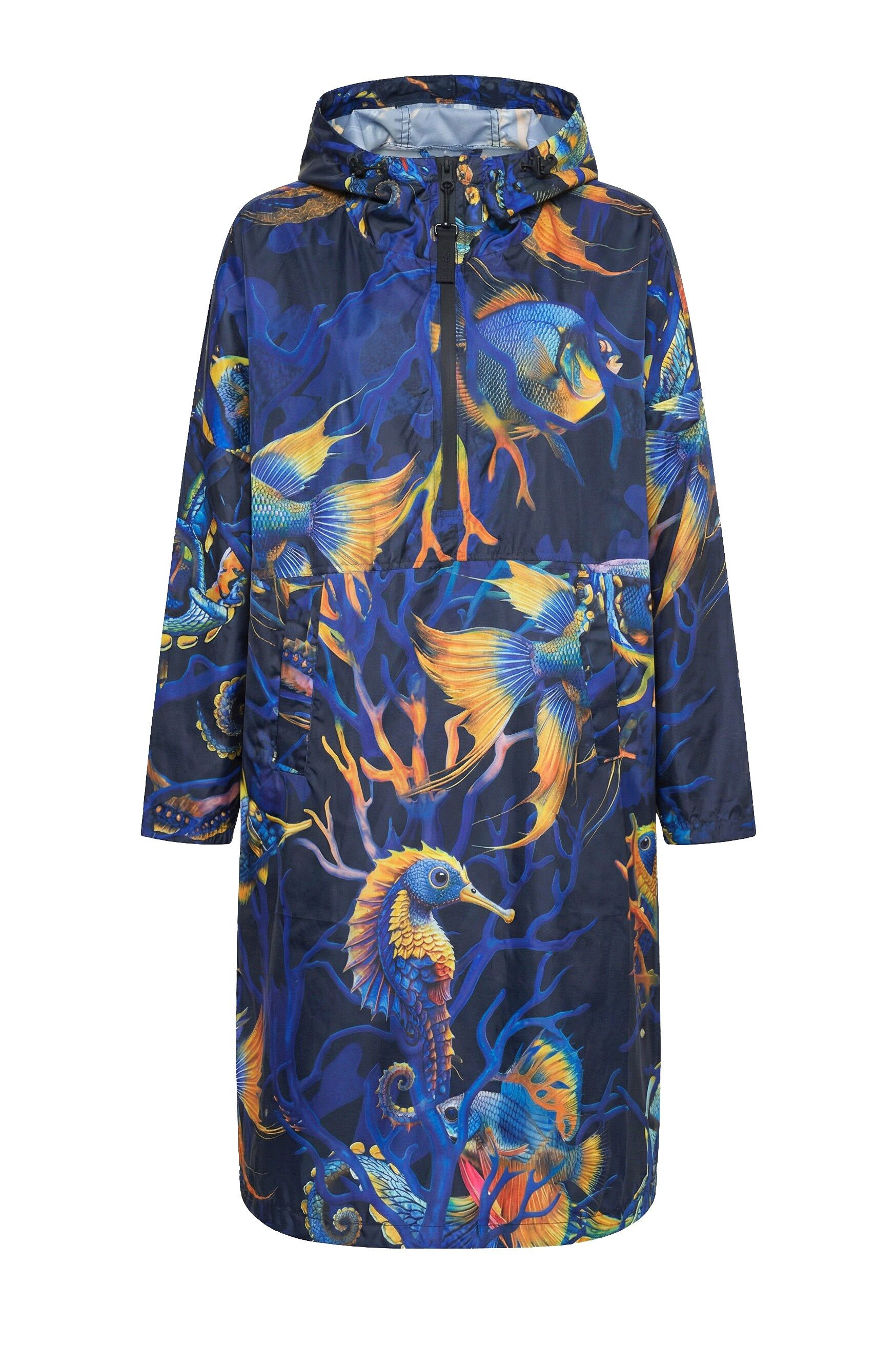 Laurasøn Funktionsjacke Funktions-Regencape Unisex Print Kapuze – Bild 3 von 5