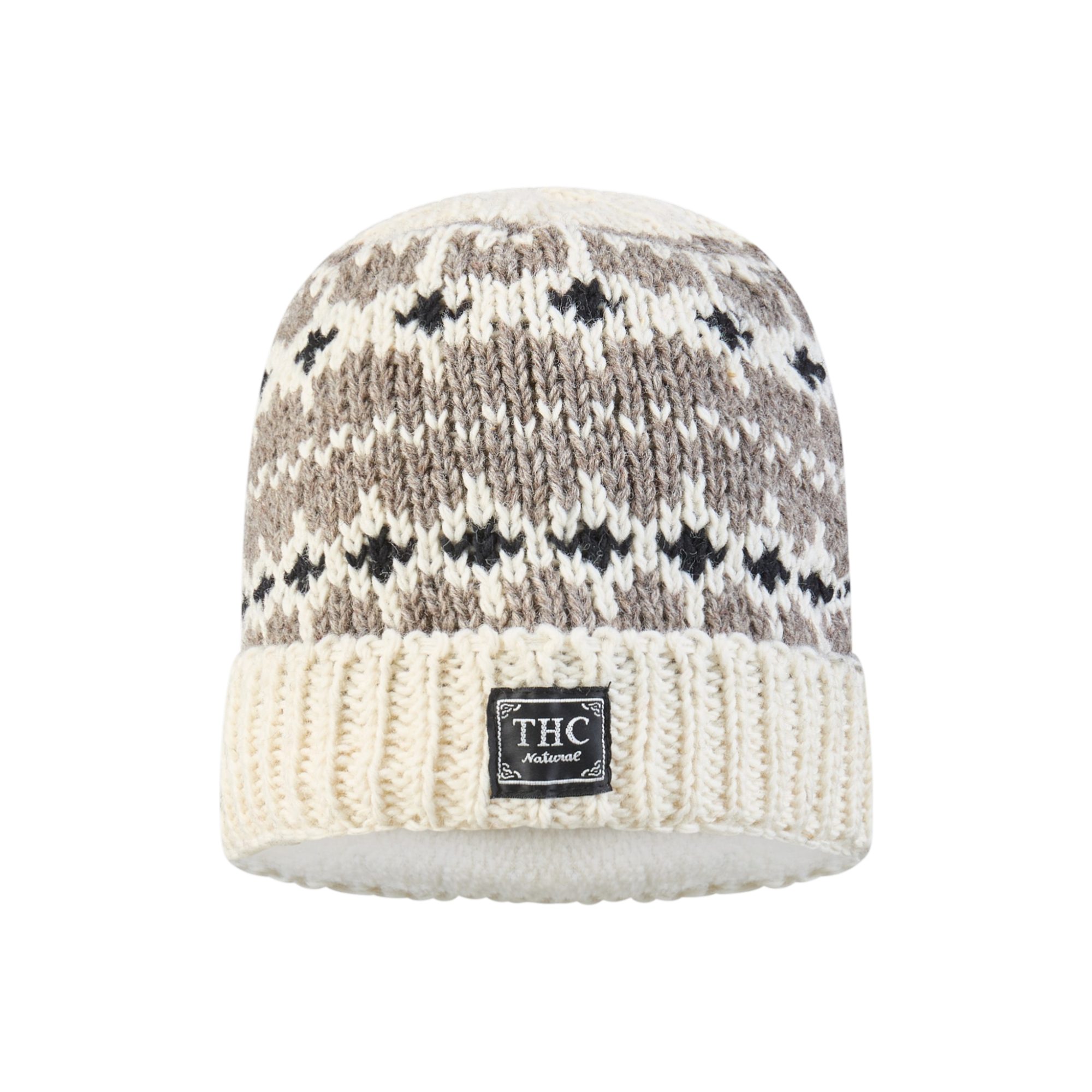 THC Natural Line Strickmütze THC Schafwoll Rollcap 507 (1 Stück, 1-St., 1 Stück) gefüttert