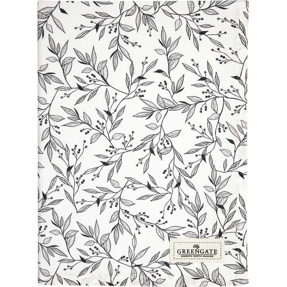 Traditionelles AGA Geschirrtuch – Weiß, 69x48 Cm, 52% Baumwolle 48% Leinen, Jacquard-Muster