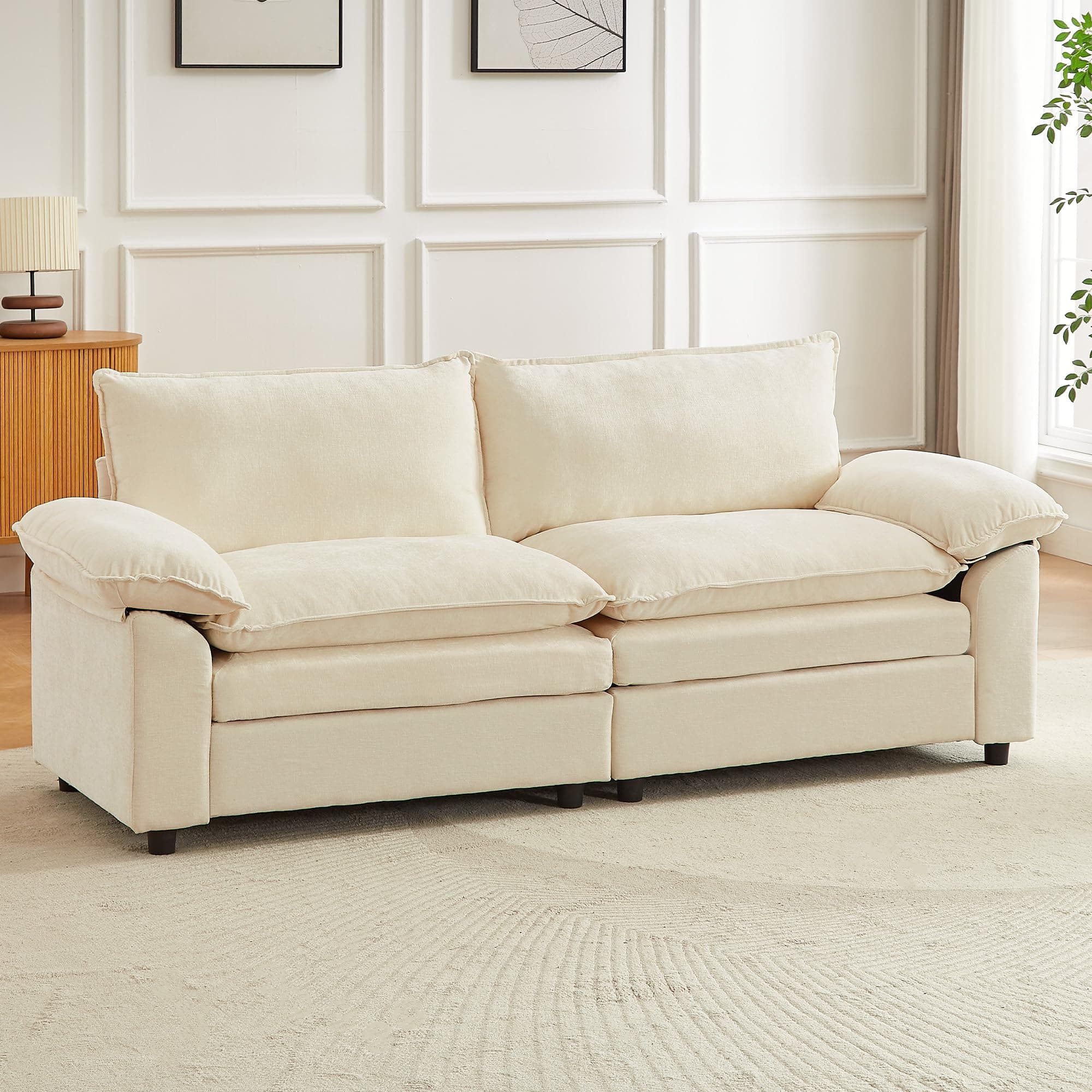 Jiexi Wohnlandschaft Sofa, multifunktionales Kombinationssofa, Freizeitsofa