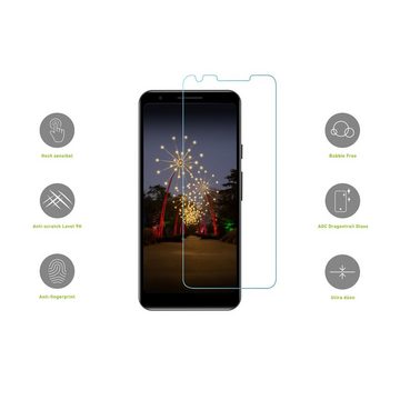 KMP Creative Lifesytle Product Smart²Glass für Google Pixel 3A Doublepack für Google Pixel 3A, Displayschutzglas, Doublepack, 1 Stück, klare Sicht