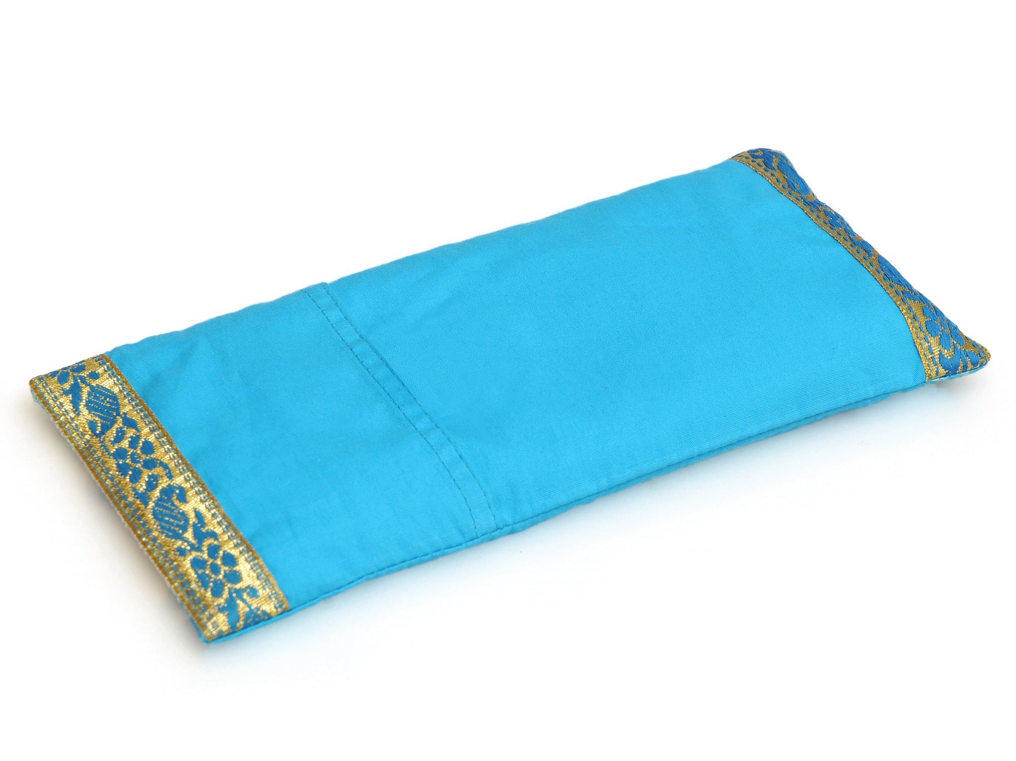 Yogishop Augenkissen Augenkissen lakshmi's choice, Edles Augenkissen mit Lavendel-Leinsamen-Füllung und Zierborte