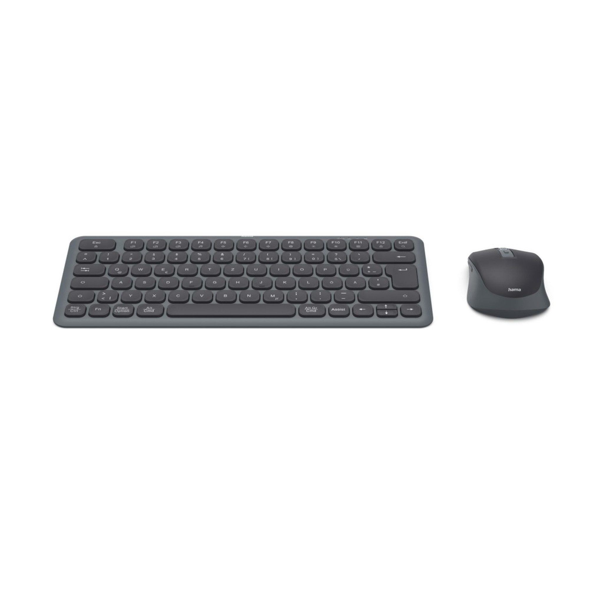 Hama WKM-500, QWERTZ Tastatur- und Maus-Set, (2 St)