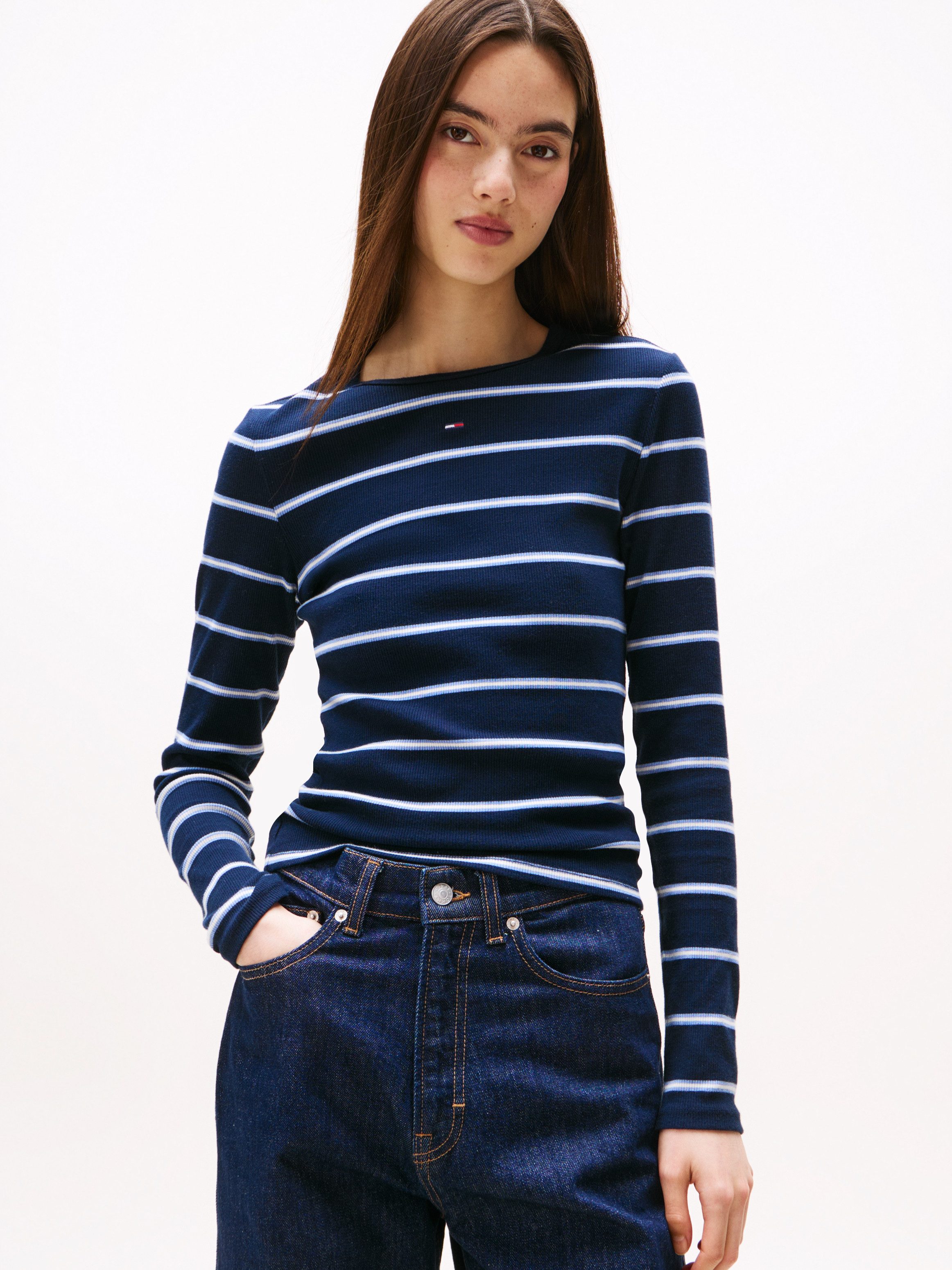 Tommy Jeans Langarmshirt TJW SLIM ESSENTIAL günstig online kaufen