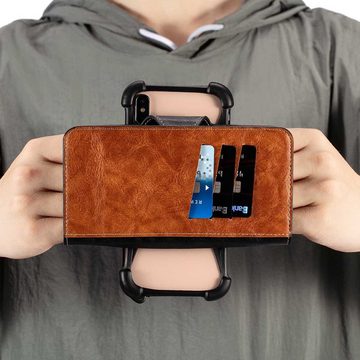 K-S-Trade Handyhülle für Sony Xperia XA2 Plus, Handyhülle Schutzhülle Bookstyle Case Wallet-Case Handy Cover