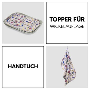 Hauck Wickelauflage Changing Mat Liner - Floral Beige, Auflage / Topper & Handtuch für Wickelauflagen wie Change N Clean