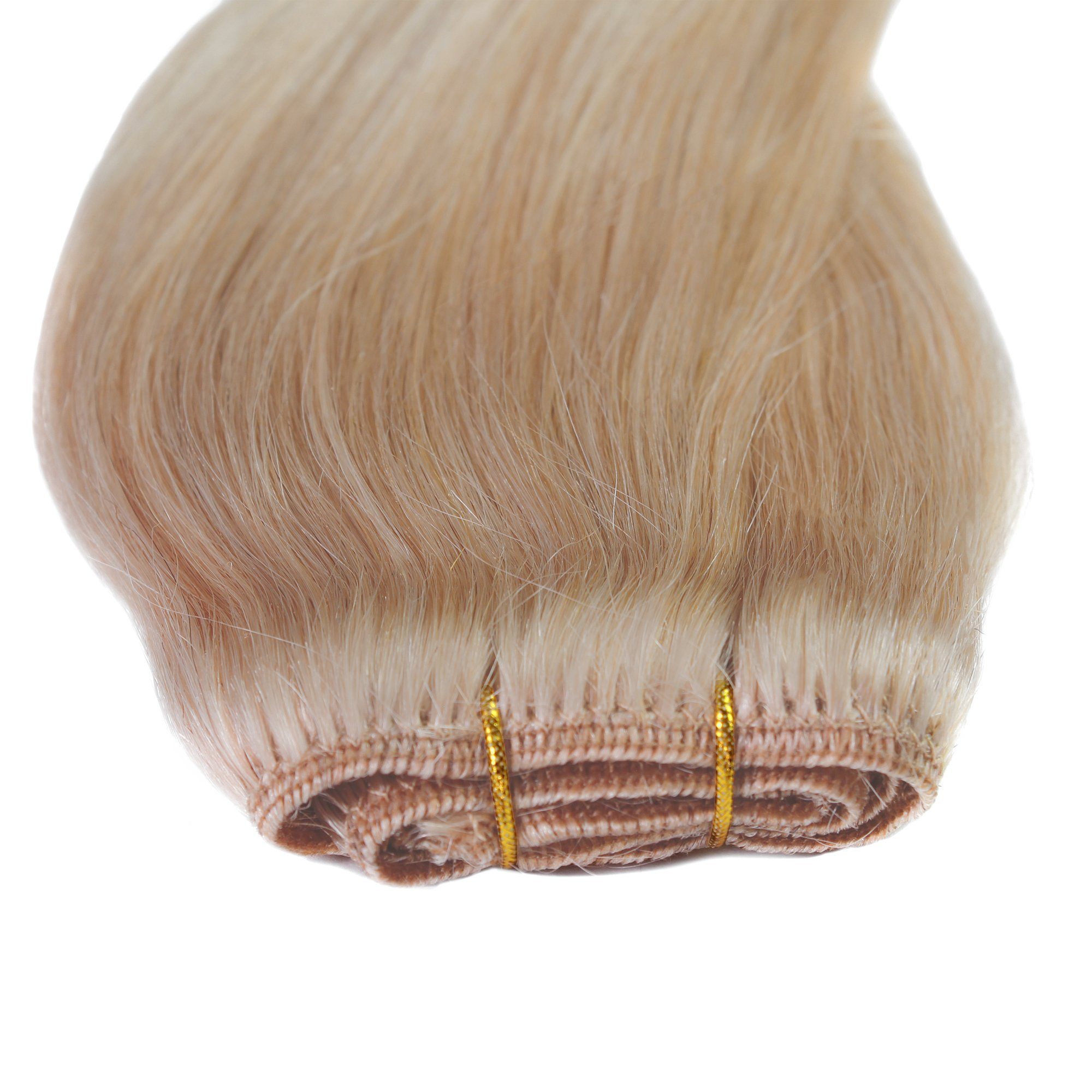 hair2heart Echthaar-Extension Premium Echthaartresse #9/1 Lichtblond Asch 60cm