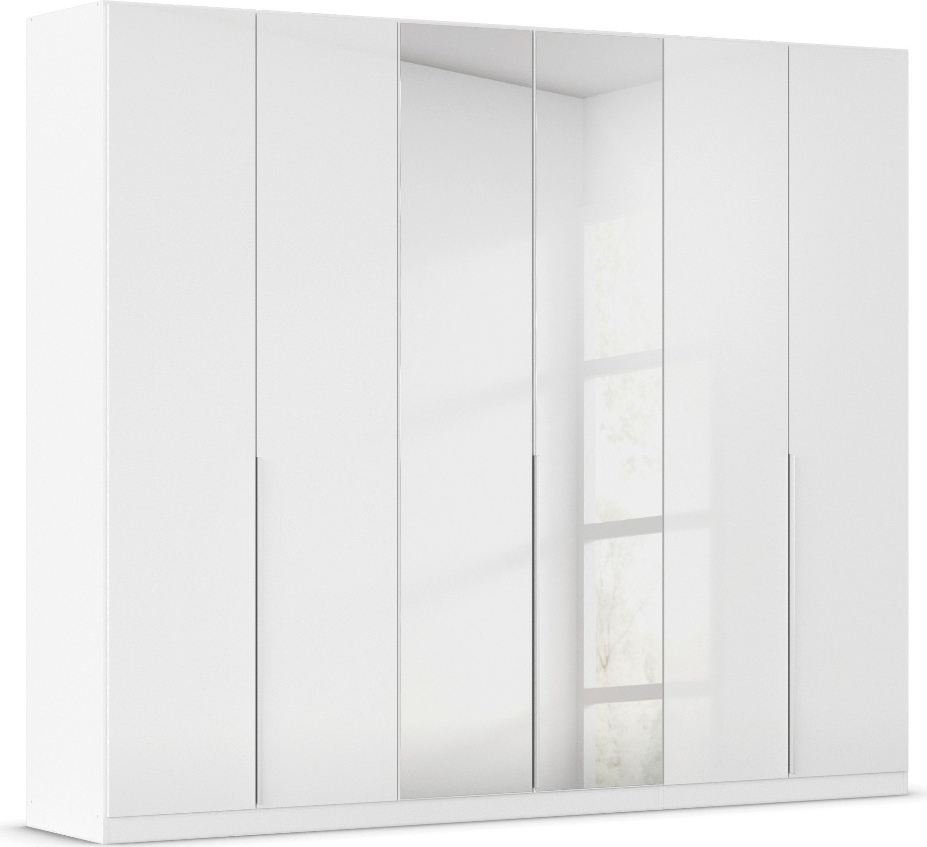 OTTO home Drehtürenschrank Kleiderschrank Schrank Garderobe AGORDO mit Dekor- oder Hochglanzfront (in zwei Griff-Farben, Breiten 91-405 cm) durchdachte Innenausstattung, in 8 Breiten und 2 Höhen MADE IN GERMANY