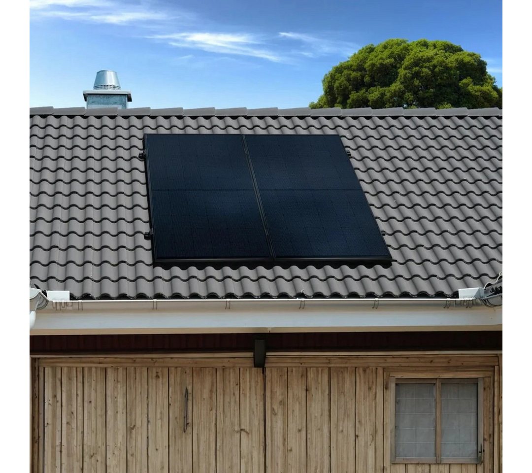 Thumbnail - MyVoltaics Balkonkraftwerk MyPfannendach Solaranlage 880+ Watt – Premium transparent Variante, 880 W, bifaziale Module (...