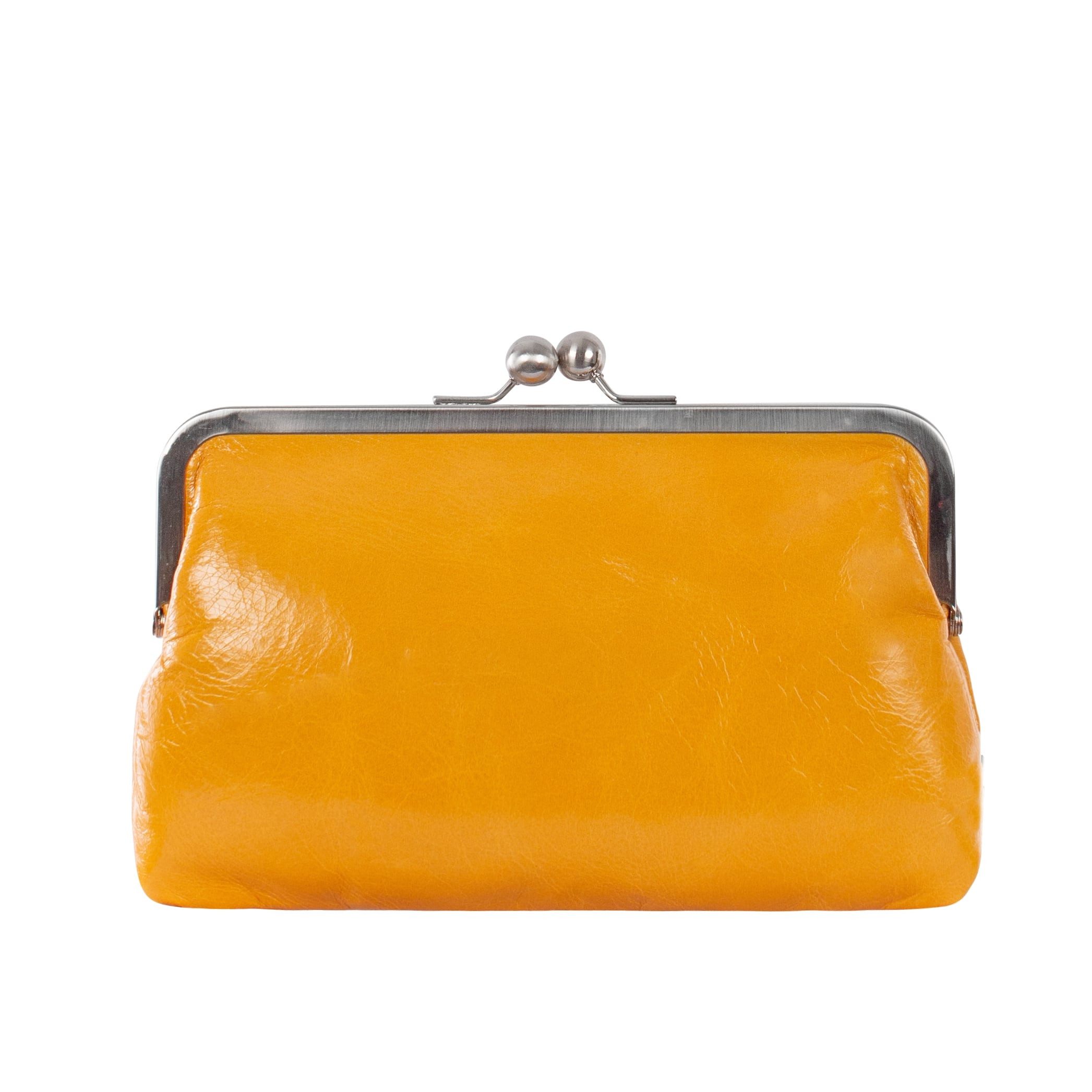 VOLKER LANG Abendtasche HILDEGARD  Elegante Damen Bügeltasche aus italienischem