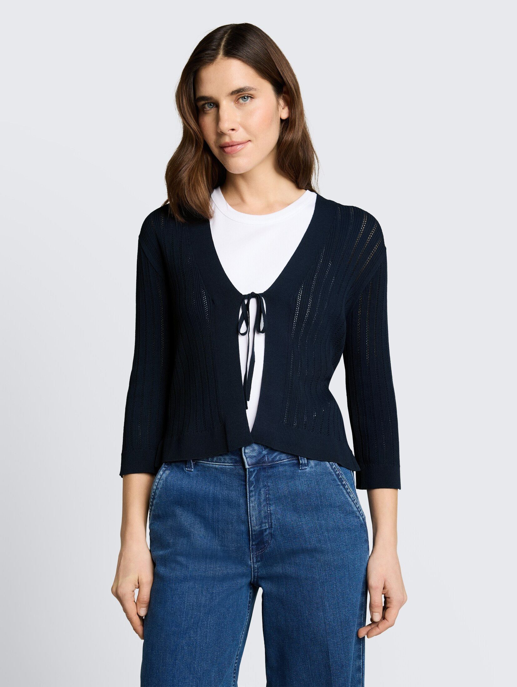 TOM TAILOR Cardigan Pullover & Strickjacken Cardigan mit Schleifendetail
