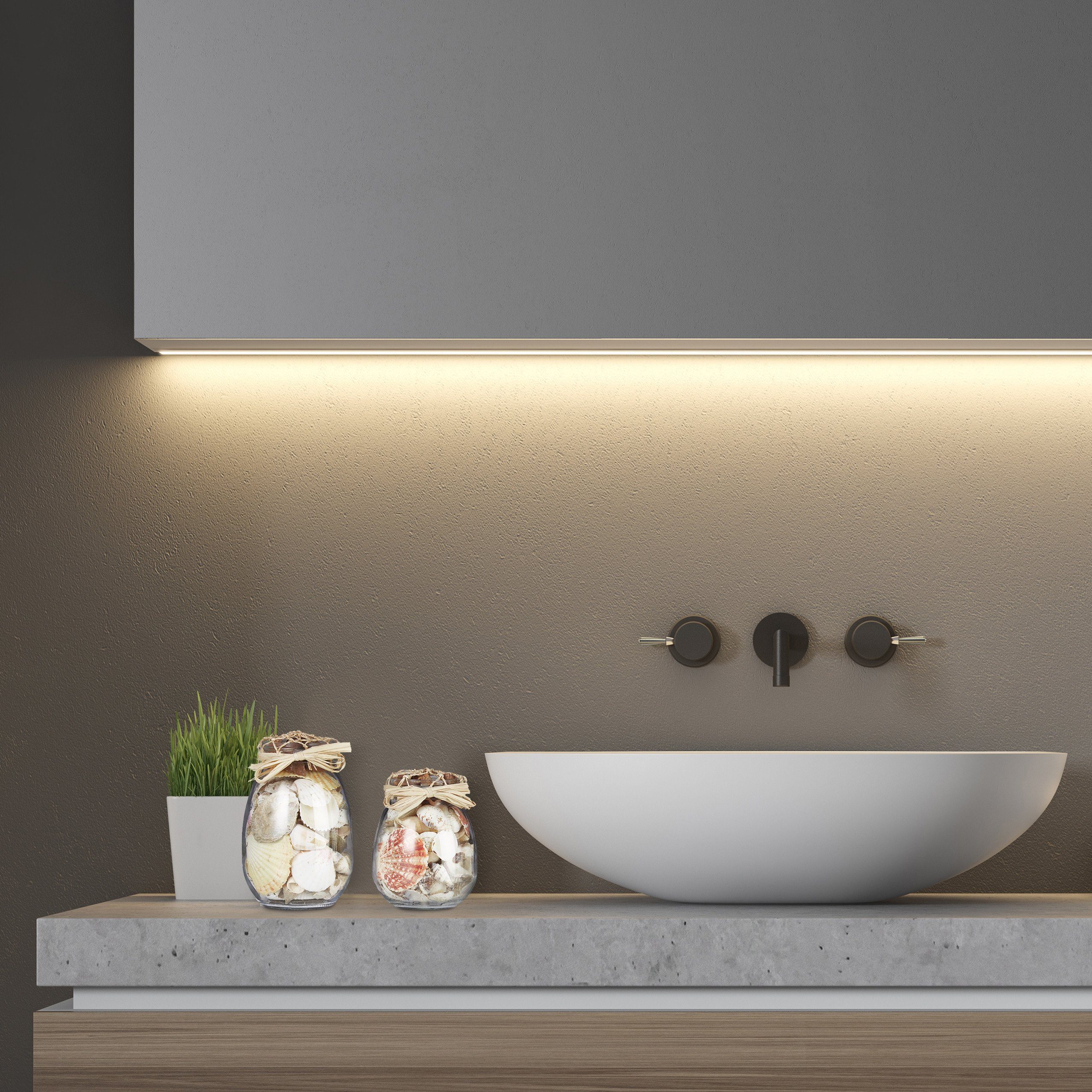 relaxdays Dekoobjekt Muschel Deko 3er Set