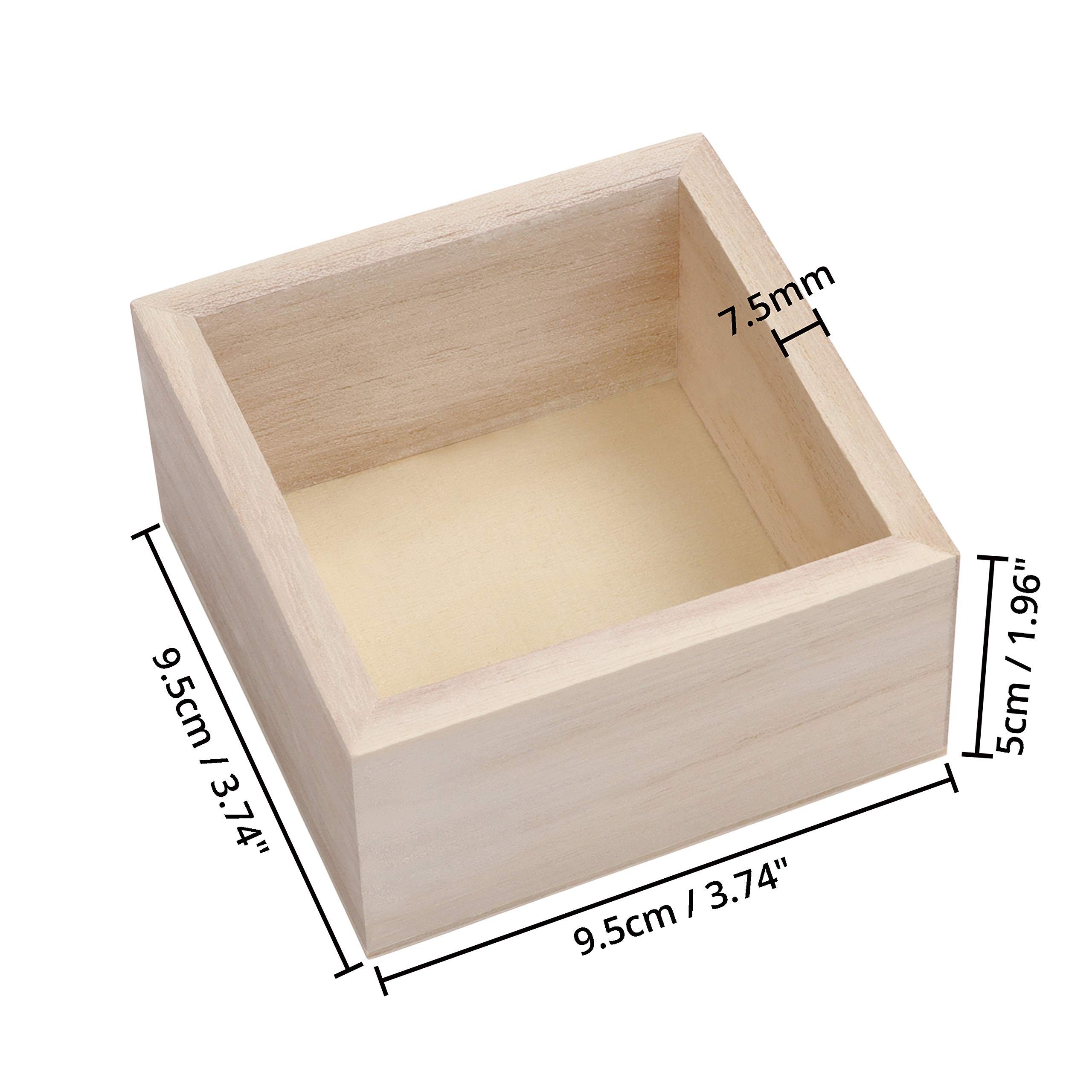 Belle Vous Aufbewahrungsbox Holzkiste Quadratisch 4 günstig online kaufen