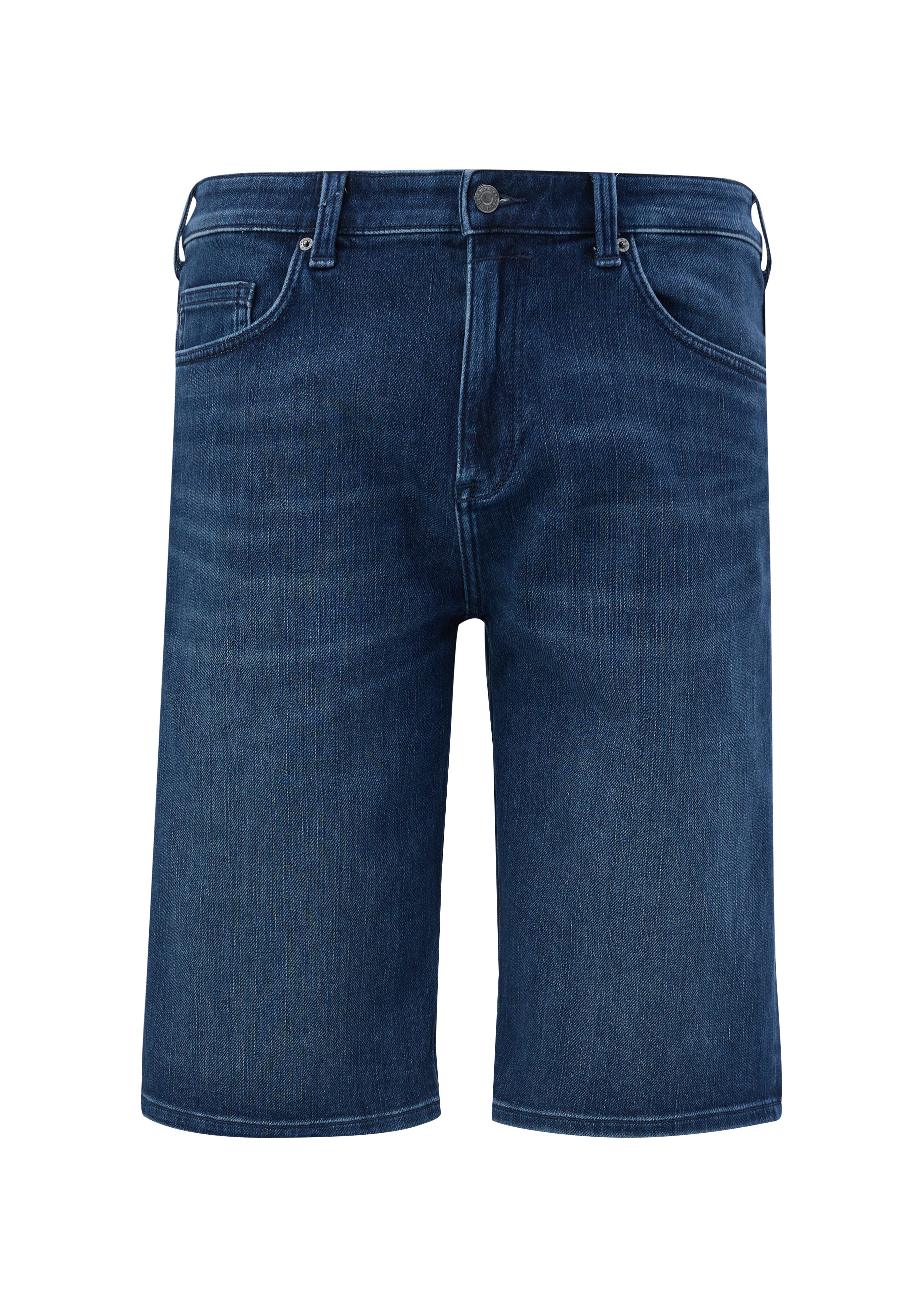 tiefblau Mid Jeansshorts Casby Relaxed Rise Straight / / / Jeans-Shorts Leg s.Oliver Fit