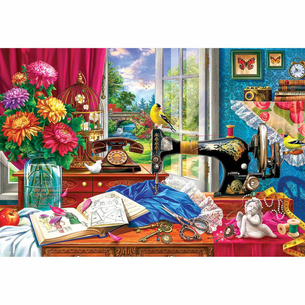 EUROGRAPHICS Puzzle Nähmaschine, 550 Puzzleteile