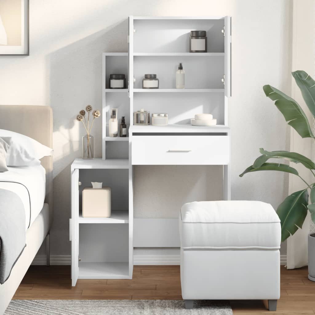 vidaXL Schminktisch Schminktisch mit Schrank Weiß günstig online kaufen