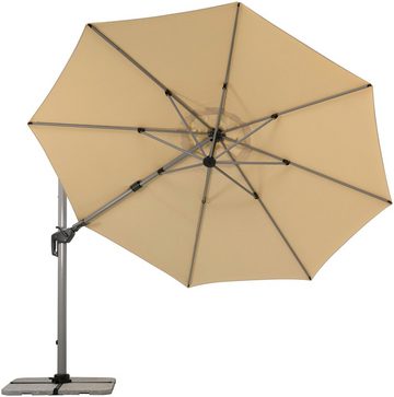 Schneider Schirme Ampelschirm Bermuda, LxB: 410x342 cm, mit Schirmständer, ohne Wegeplatten