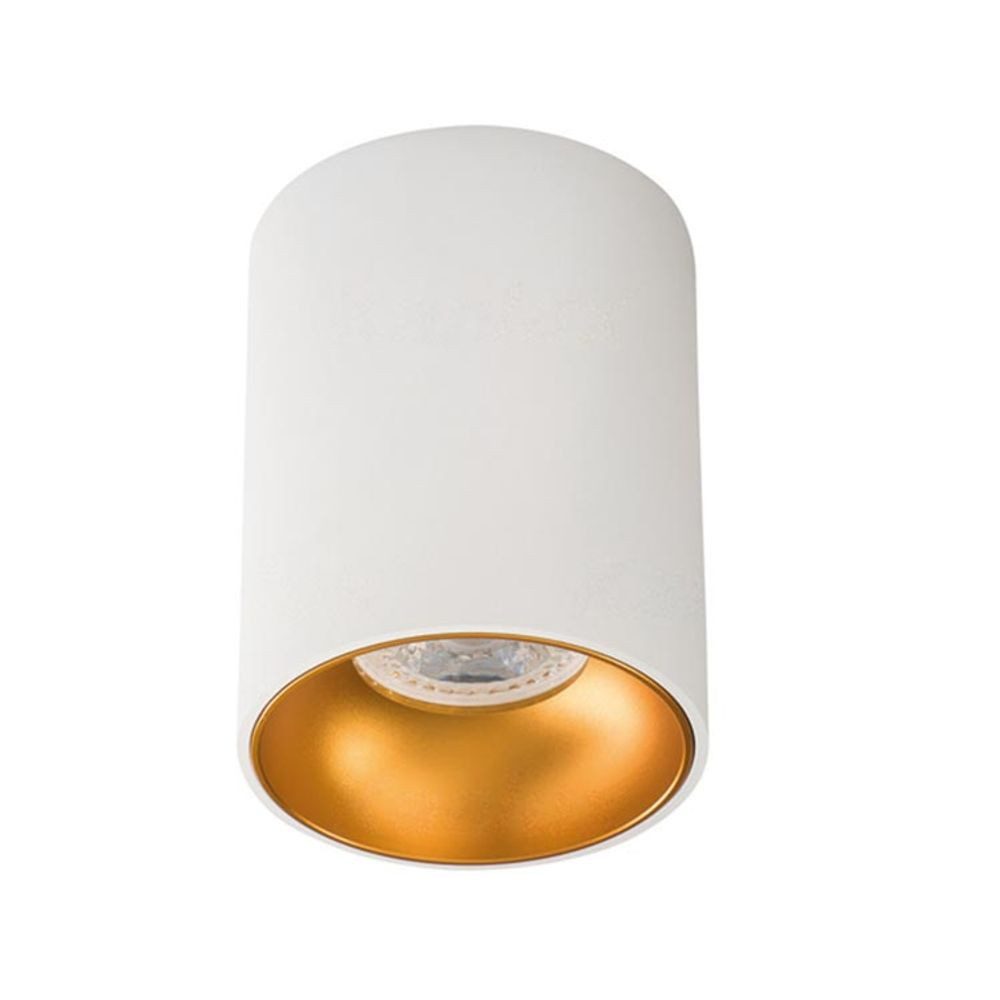 Licht-Trend LED Deckenstrahler Aufbaudeckenspot Luna GU10 Weiß, Gold