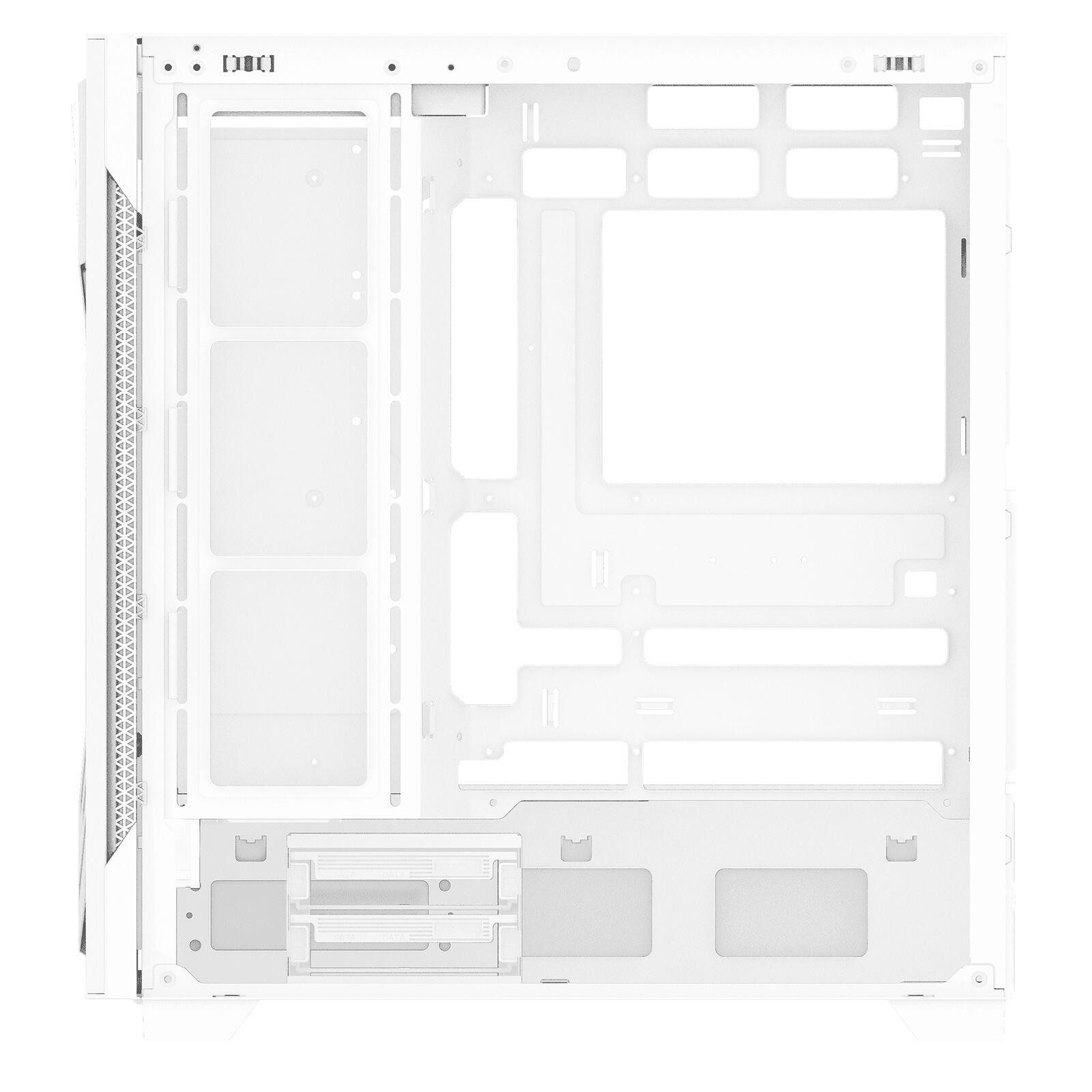 ADATA PC-Gehäuse XPG STARKER AIR BTF, white, mainboards mit revser