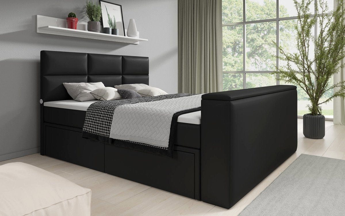 Luxusbetten24 Boxspringbett Citaro, mit TV Lift, günstig online kaufen