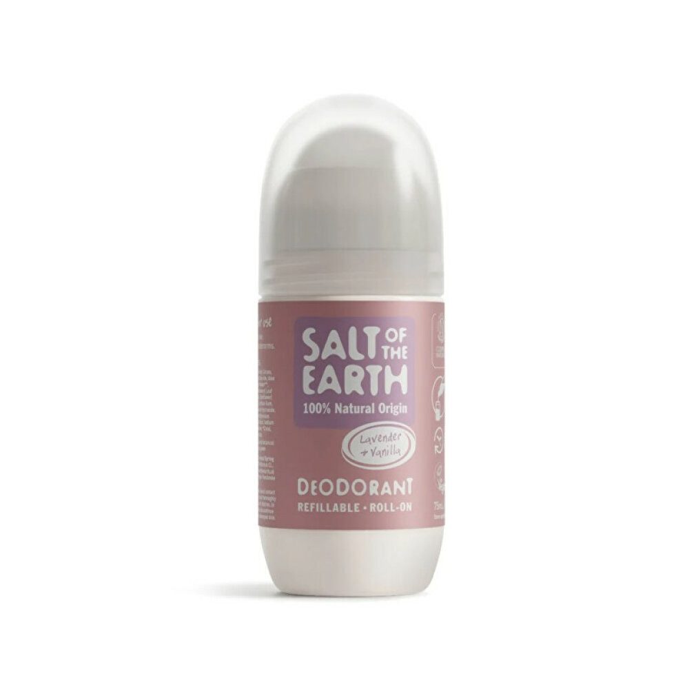 Salt of the earth Deo-Roller Natürliches Deo-Roll-on Lavendel & Vanille (Deo-Roll-on)