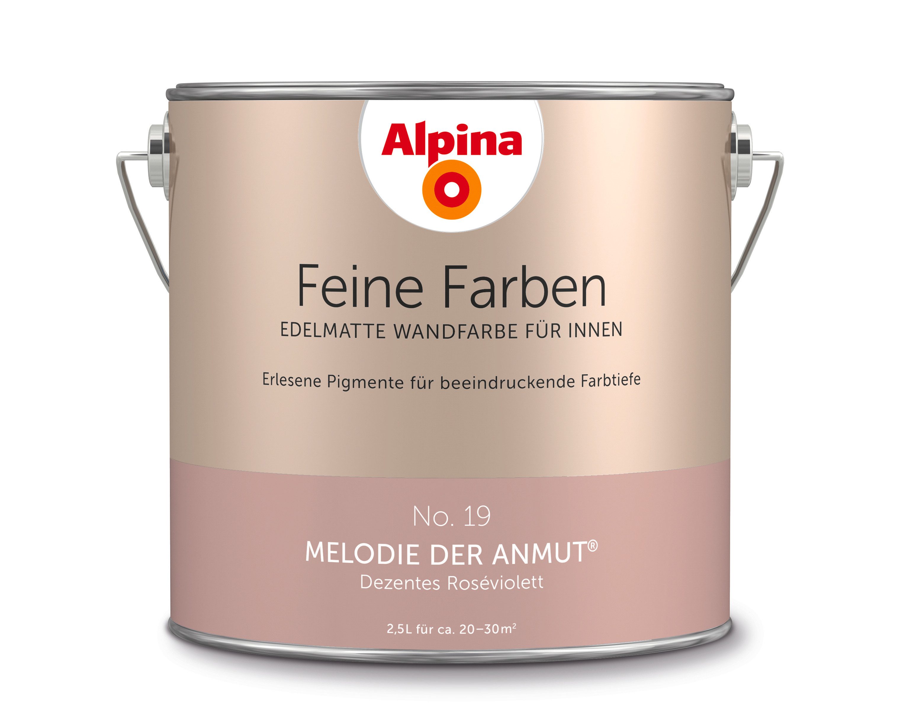Alpina Wandfarbe Alpina Feine Farben edelmatt 2,5 Liter - Farbfamilie Violett