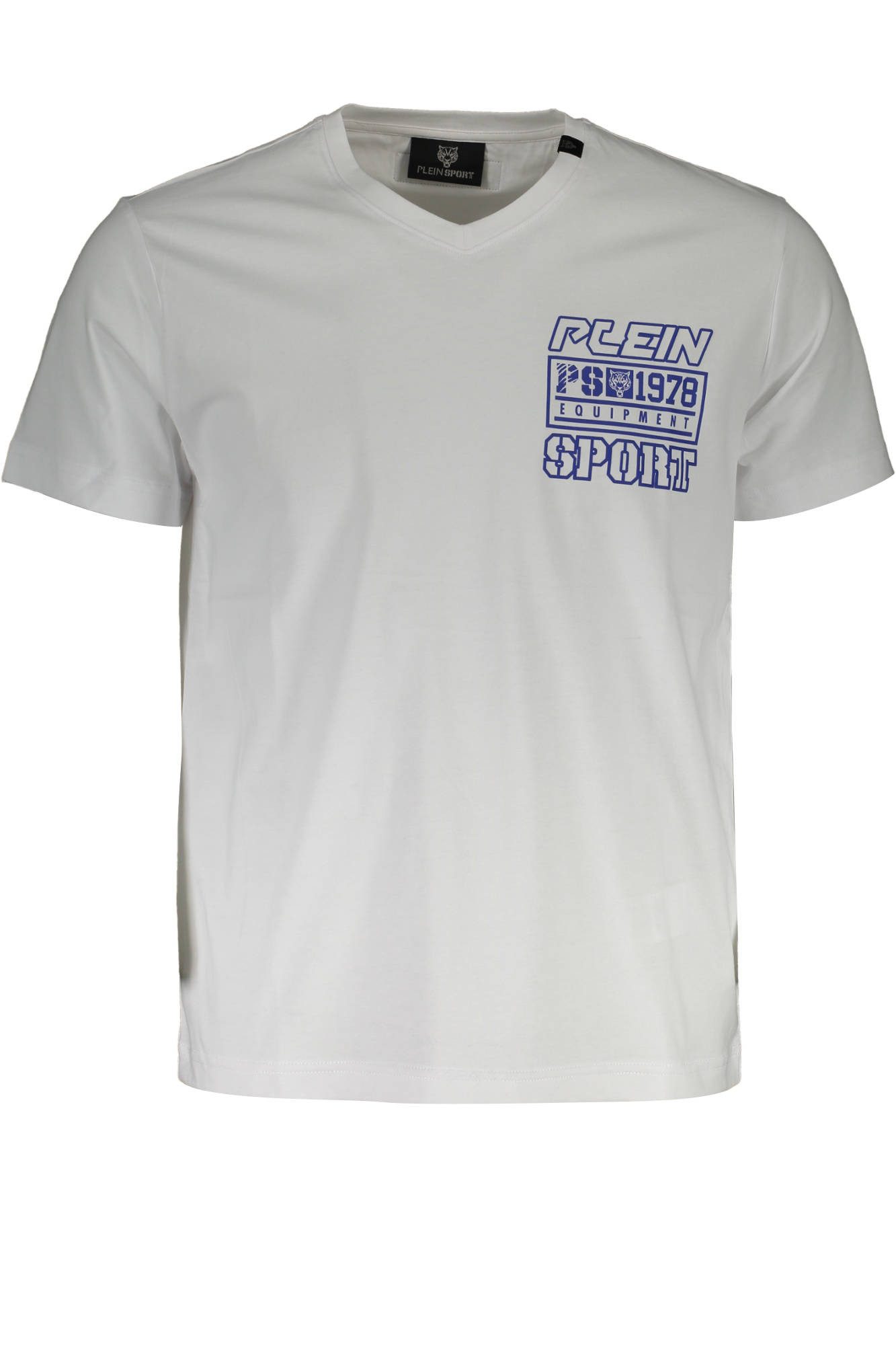PLEIN SPORT T-Shirt Stilvolles Herren-T-Shirt mit V-Ausschnitt und