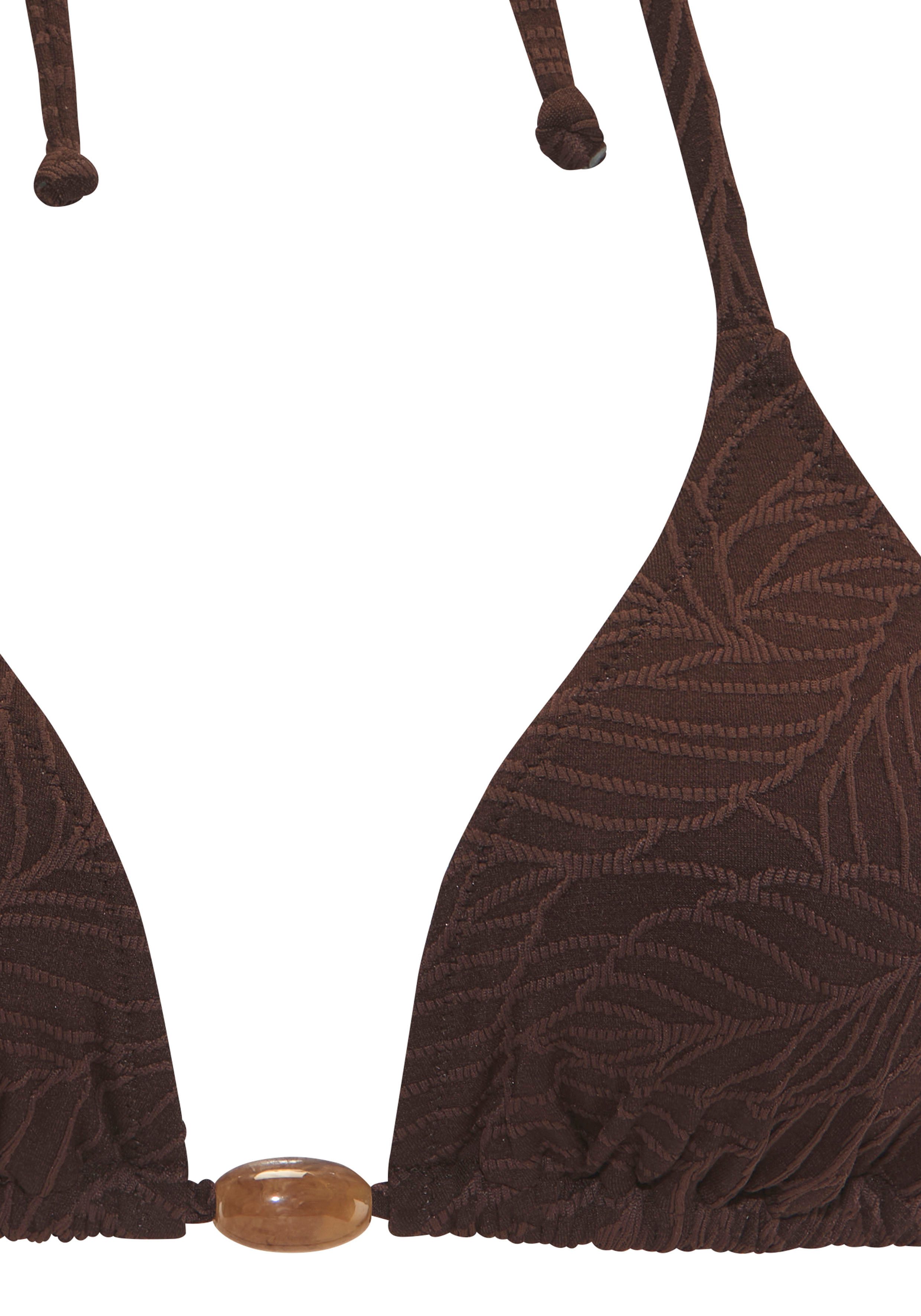 LASCANA Triangel-Bikini-Top Fay, aus eleganter Strukturware